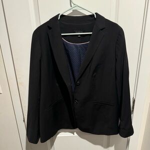 Black blazer, size 14. Lightly worn.